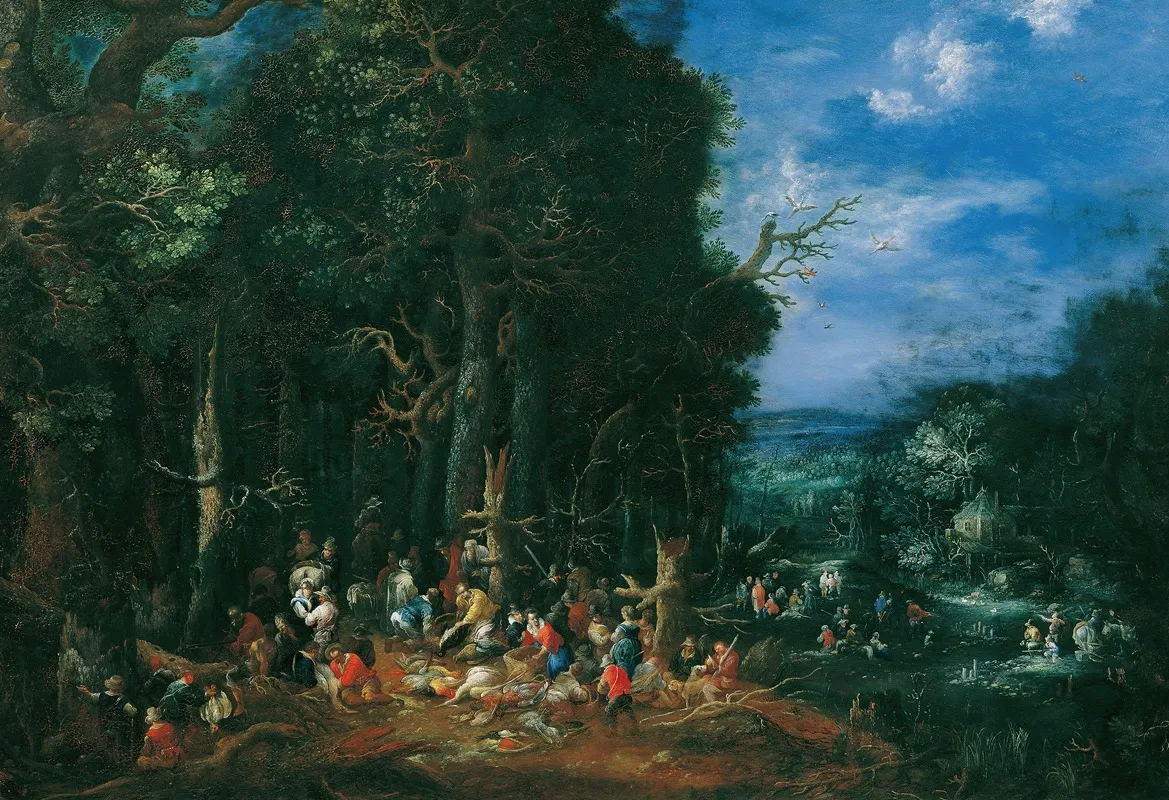Die Luft by Johann Jakob Hartmann - Canvas Print
