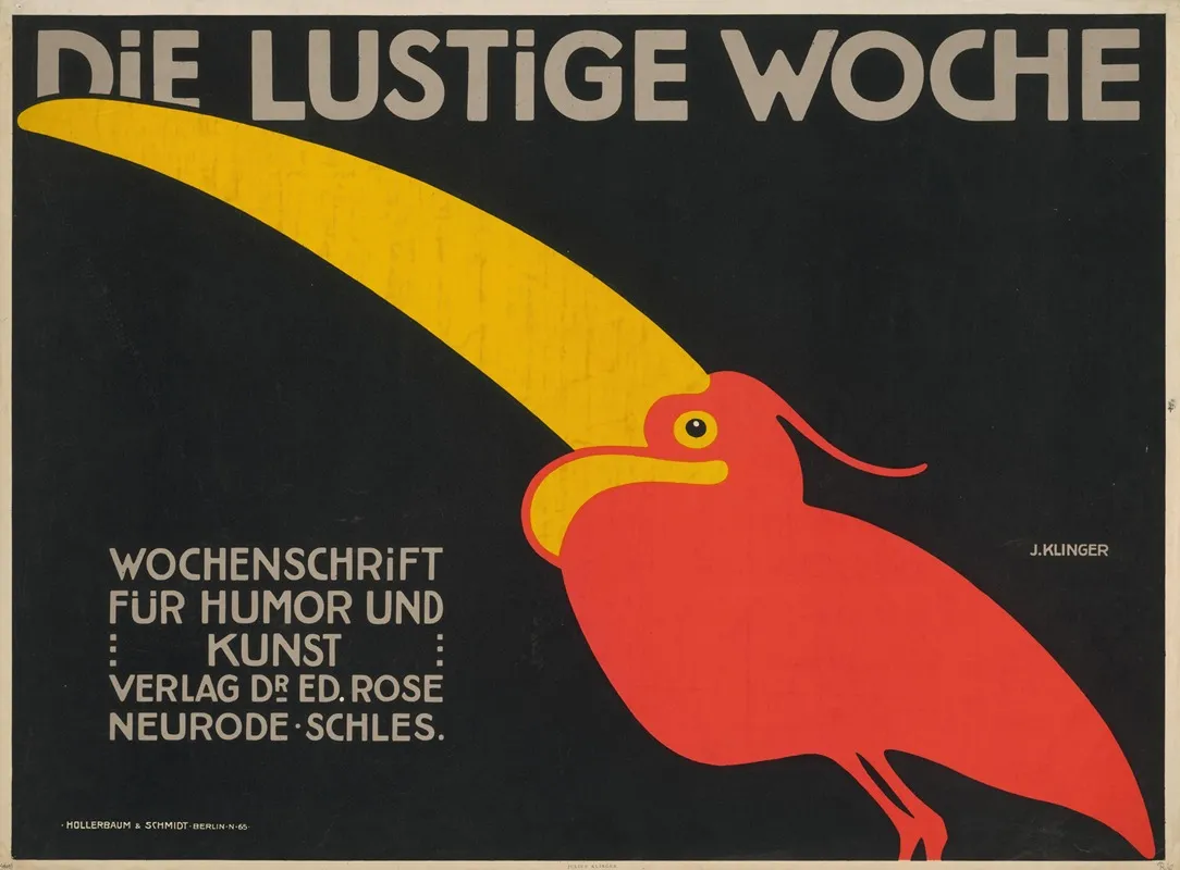 Die Lustige Woche by Julius Klinger - Canvas Print