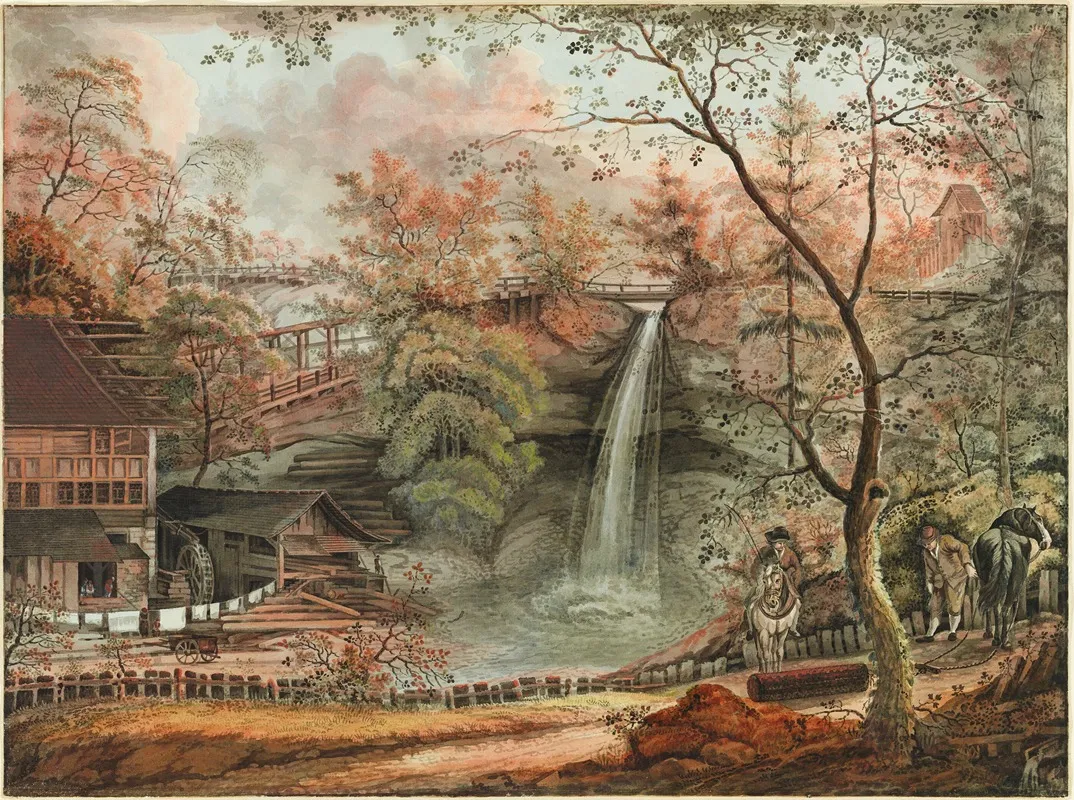 Die Muhli Zu Weislingen by Johann Jakob Aschmann - Canvas Print