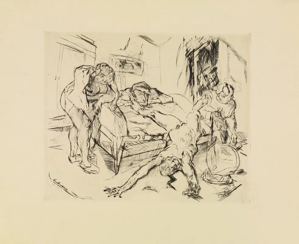 Die Nacht 3 by Max Beckmann - Canvas Print