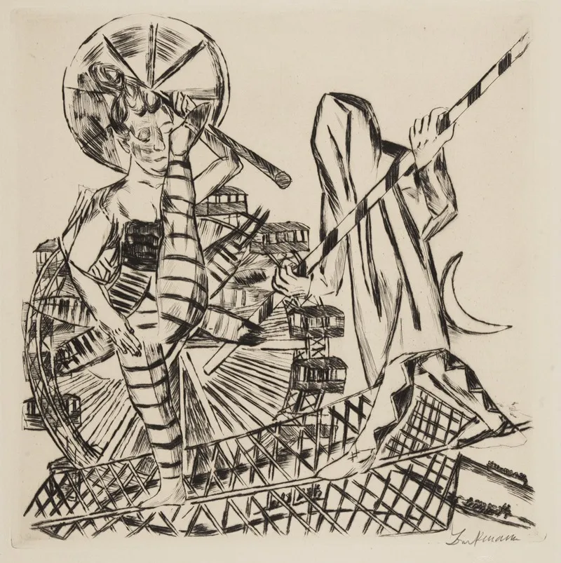 Die Seiltanzer by Max Beckmann - Canvas Print