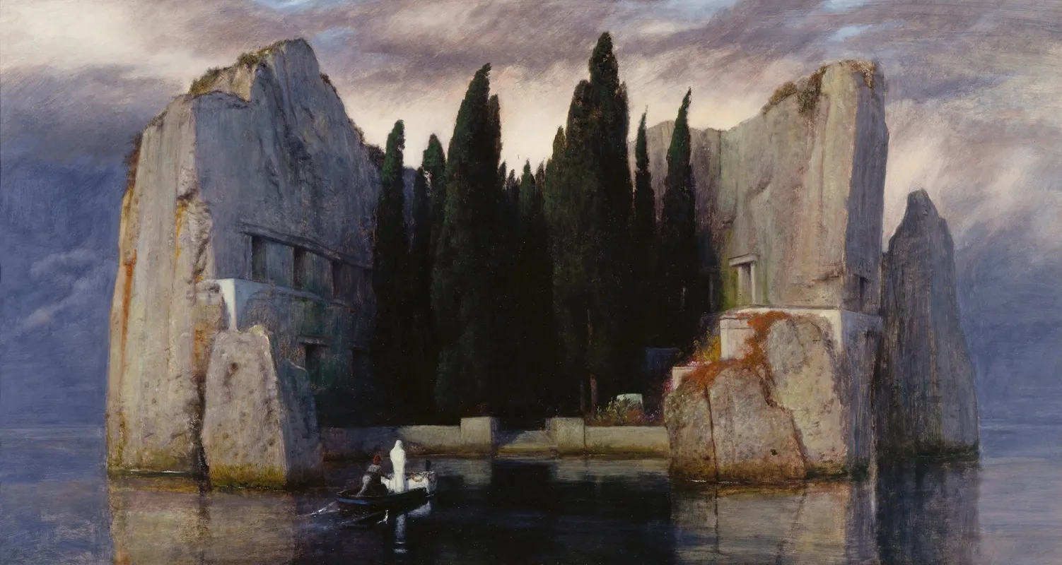 Die Toteninsel Iii by Arnold Böcklin - Canvas Print
