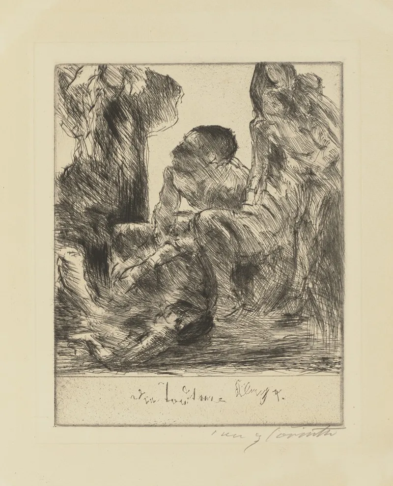 Die Totenklage by Lovis Corinth - Canvas Print