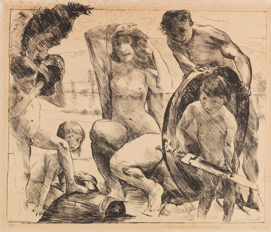 Die Waffen Des Mars by Lovis Corinth - Canvas Print