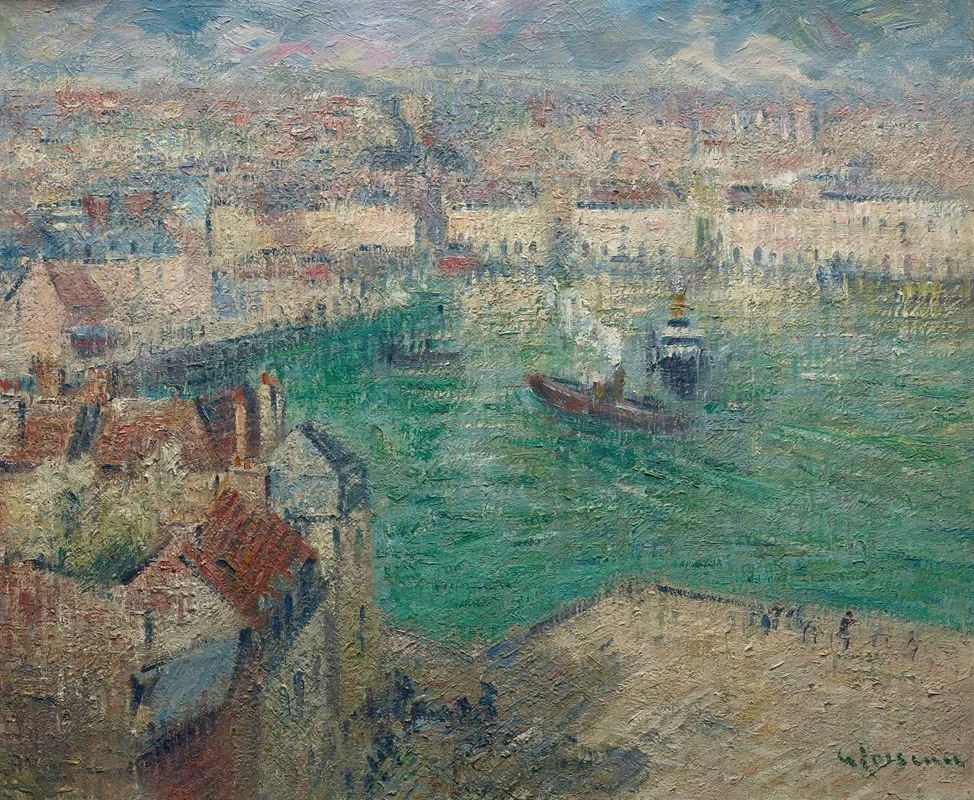 Dieppe 6 by Gustave Loiseau - Canvas Print
