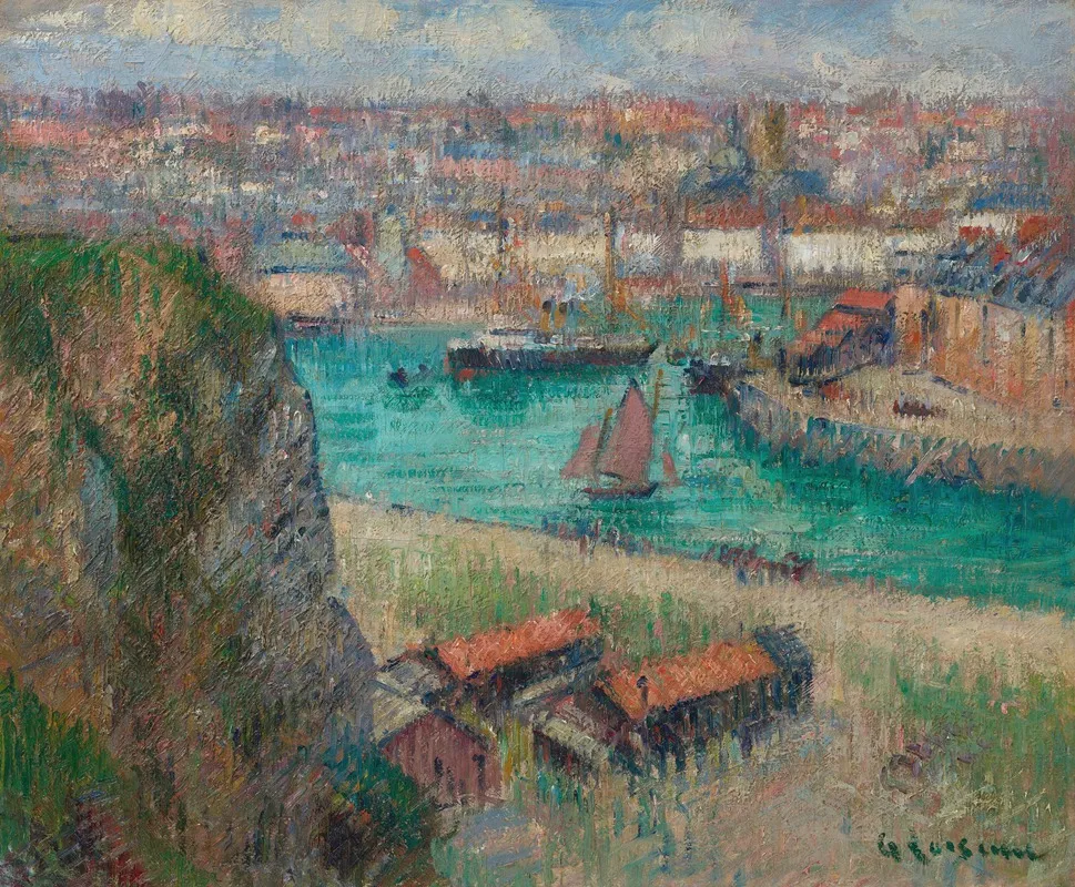 Dieppe 8 by Gustave Loiseau - Canvas Print