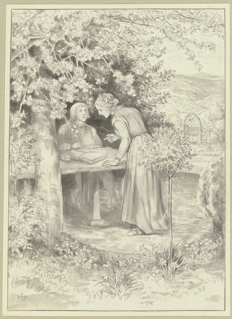 Diether Und Irmela Im Burggarten
