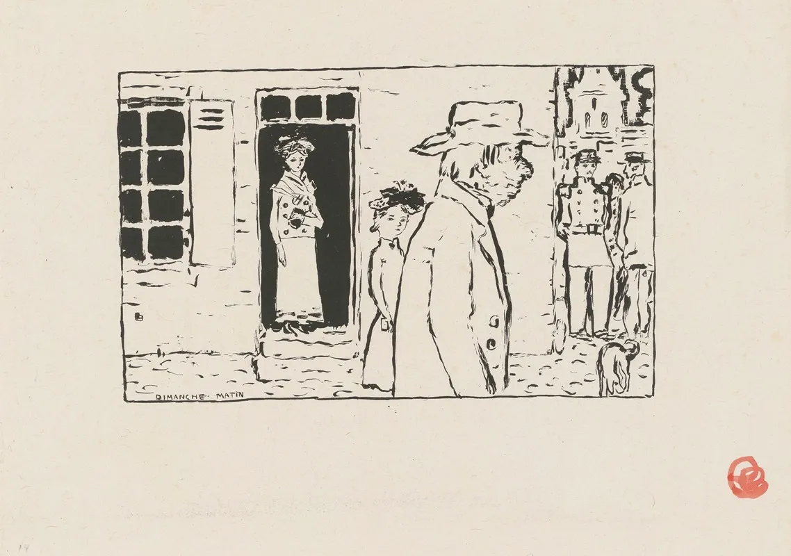 Dimanche Matin 2 by Pierre Bonnard - Canvas Print