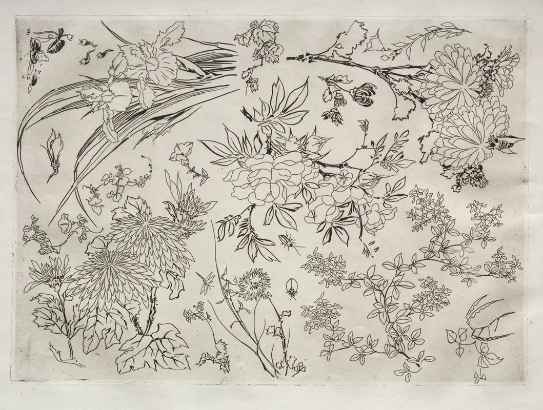 Dinner Service Rousseau Service Flowers No 23