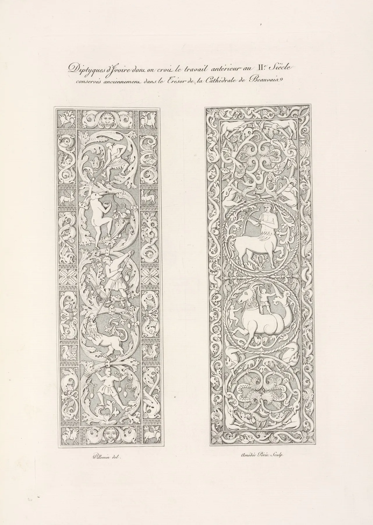 Diptyques Divoire Dont On Croit Le Travail Anterieur Au Iie Siecle Conserves Anciennement Dan Le Tresor De La Cathedrale De Beauvais