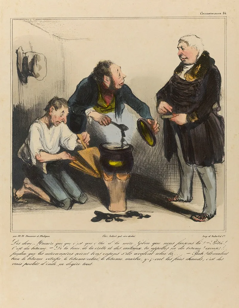 Dis Donc Macaire Que Que Cest Que Cthe Dla Mere Gibou Que Nous Faisons La by Honoré Daumier - Canvas Print