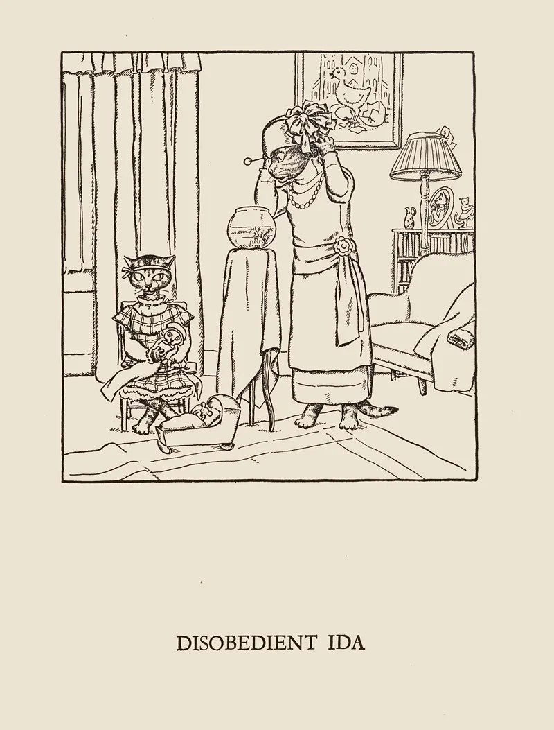 Disobedient Ida by William Ely Hill - Canvas Print