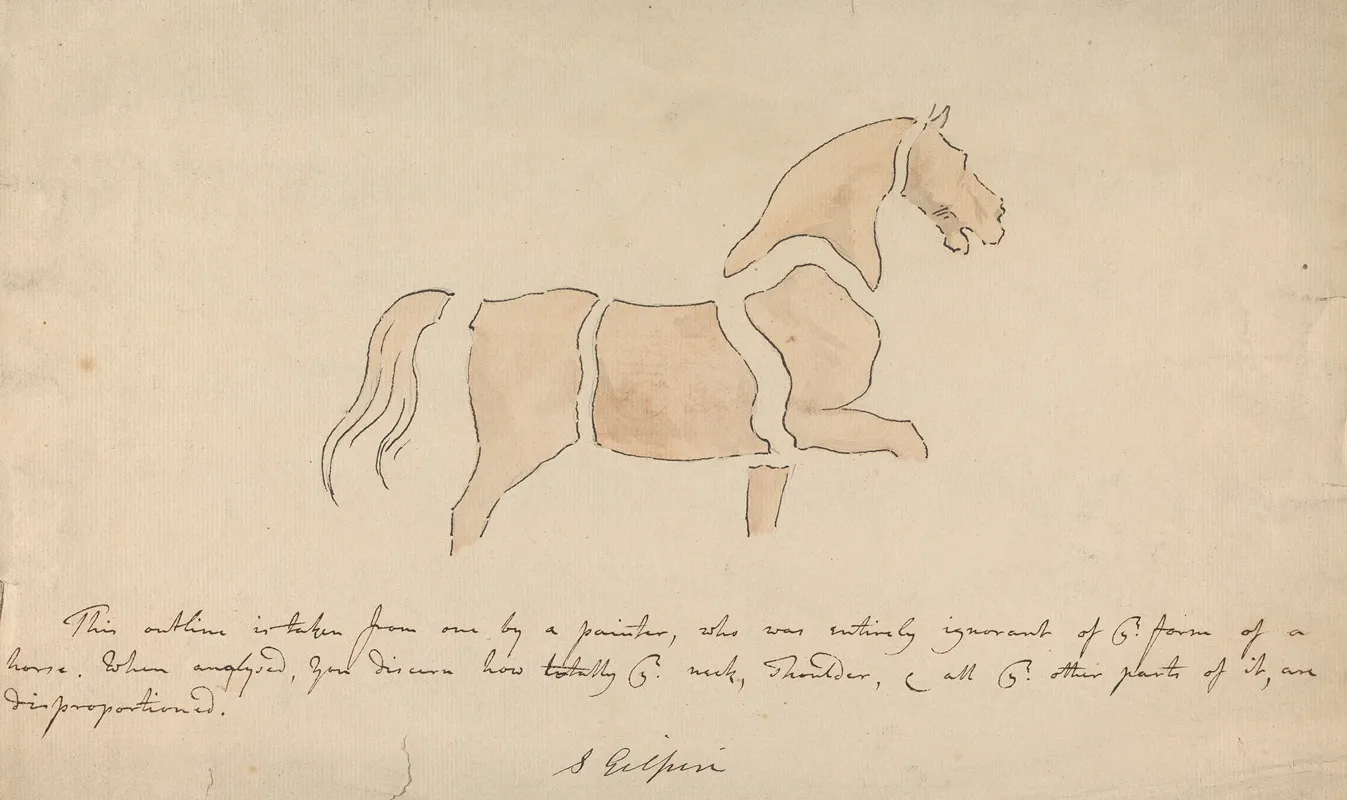 Disproportioned Horse Drawing