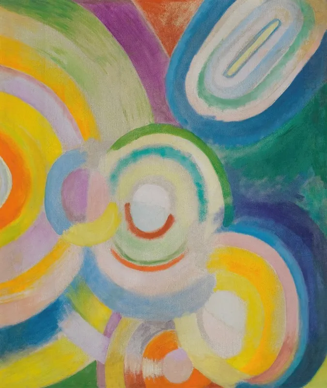 Disques Colores by Robert Delaunay - Canvas Print