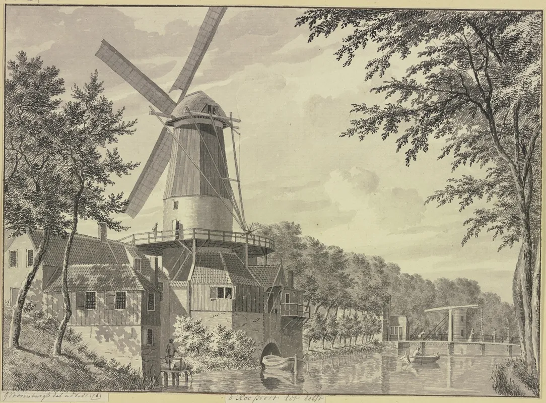 Dkoe Poort Tot Delft by Gerrit Toorenburgh - Canvas Print