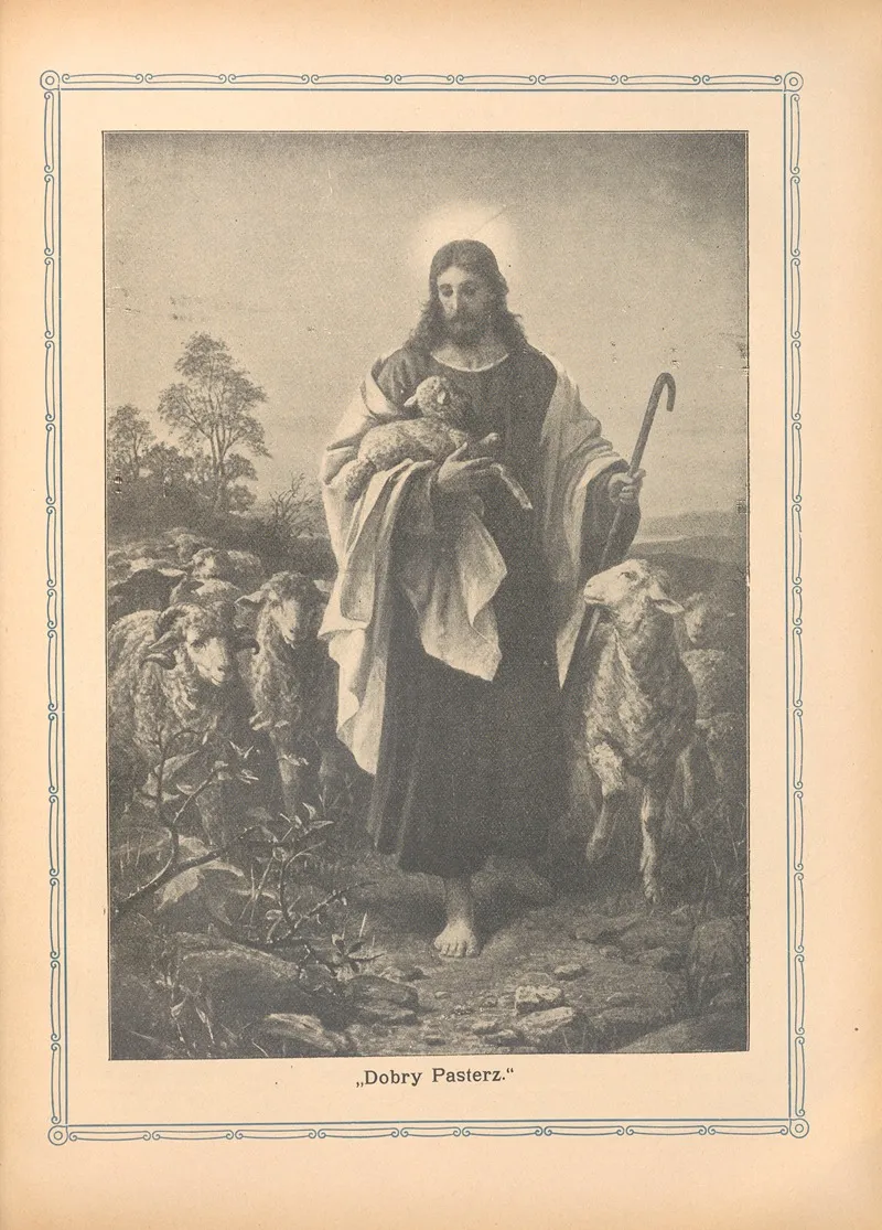 Dobry‎ ‎pasterz by Otto Bitschnau - Canvas Print