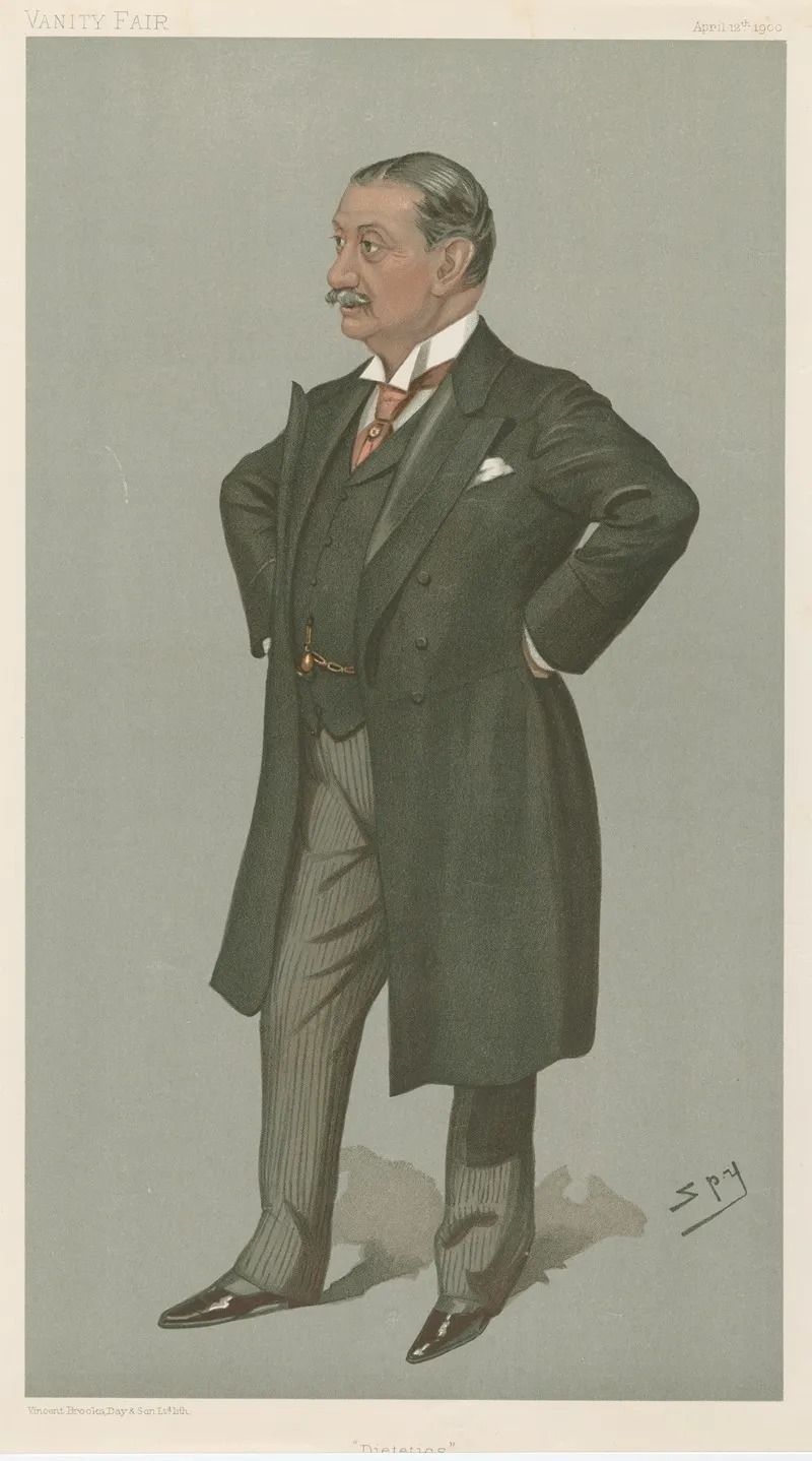 Doctors And Scientists Dietetics Dr Nathaniel Edward Yorke Davies 12 April 1900 by Leslie Matthew Ward - Canvas Print