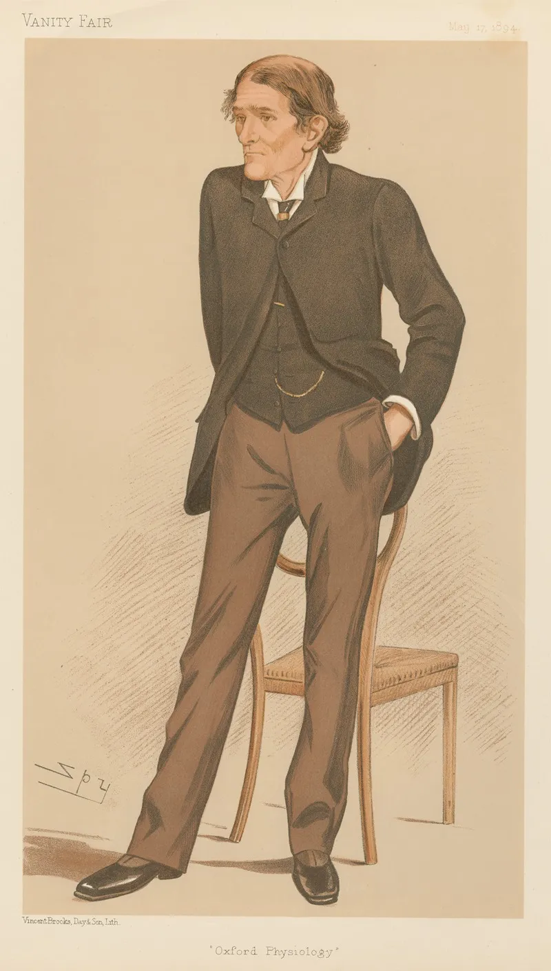 Doctors And Scientists Oxford Physiology Dr John Scott Burdon On Sanderson 17 May 1894 by Leslie Matthew Ward - Canvas Print