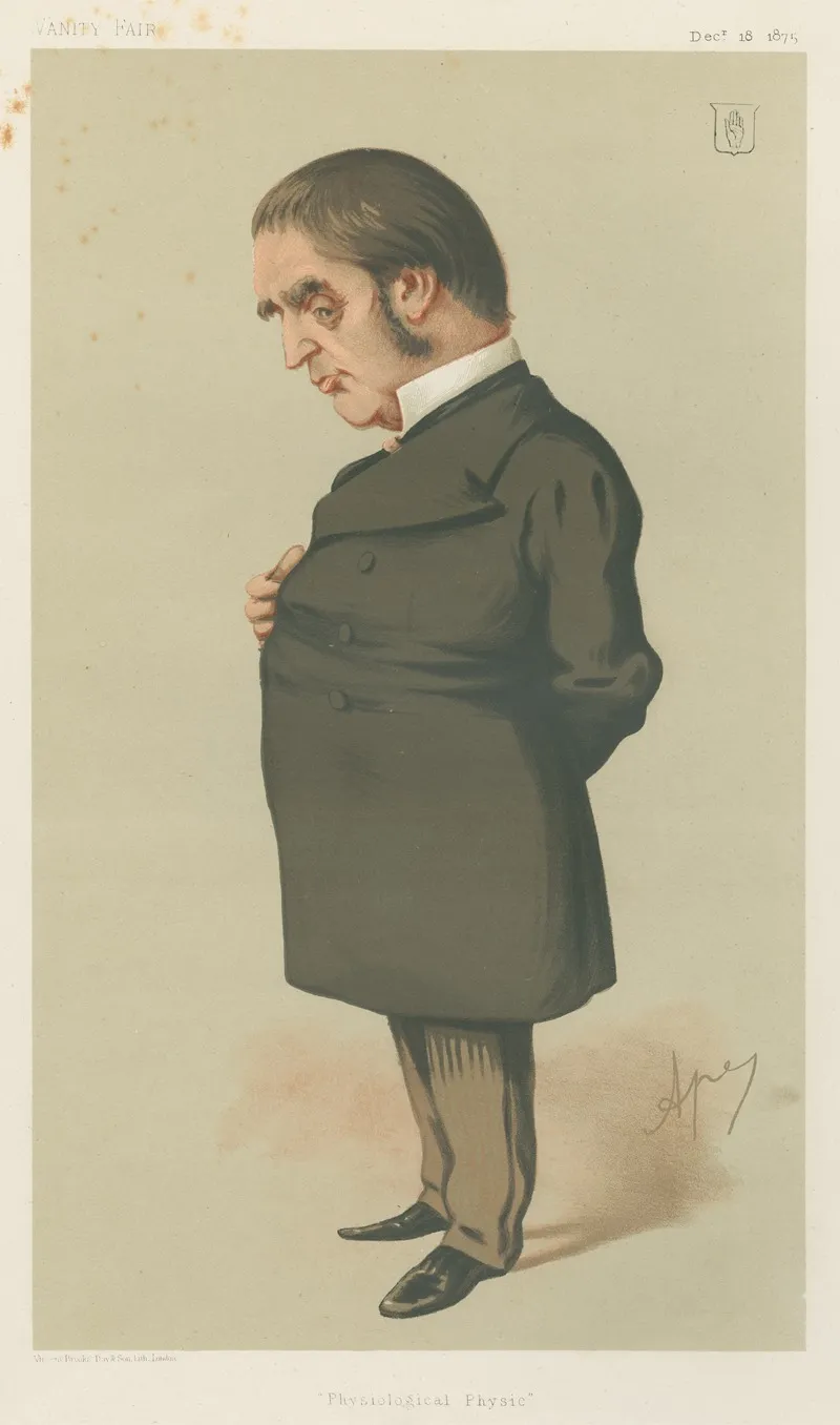 Doctors And Scientists Physiological Physic Sir William Withey Gull 18 December 1875 by Carlo Pellegrini - Canvas Print