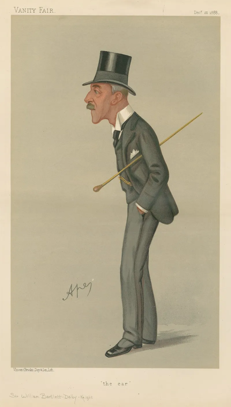 Doctors And Scientists Sir William Bartlett Dalby Knight 22 December 1888 by Carlo Pellegrini - Canvas Print