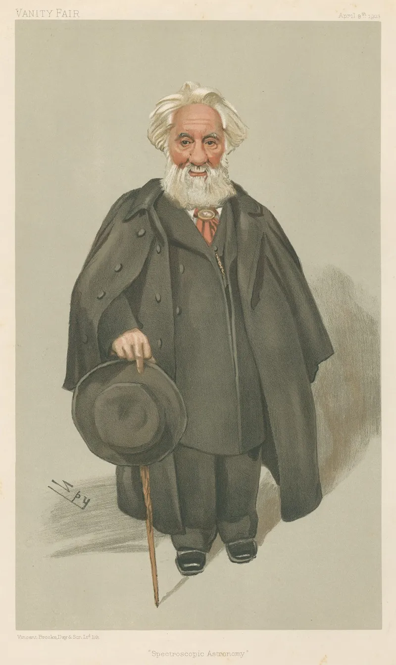 Doctors And Scientists Spectroscopic Astronomy Sir William Huggins 9 April 1903 by Leslie Matthew Ward - Canvas Print