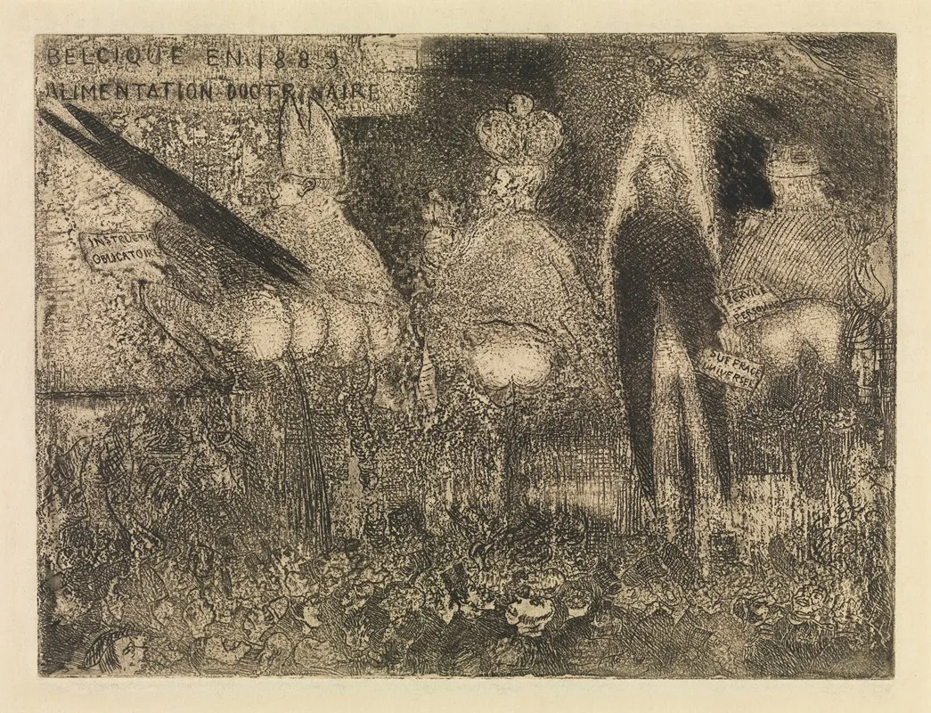 Doctrinal Nourishment 2 by James Ensor - Canvas Print