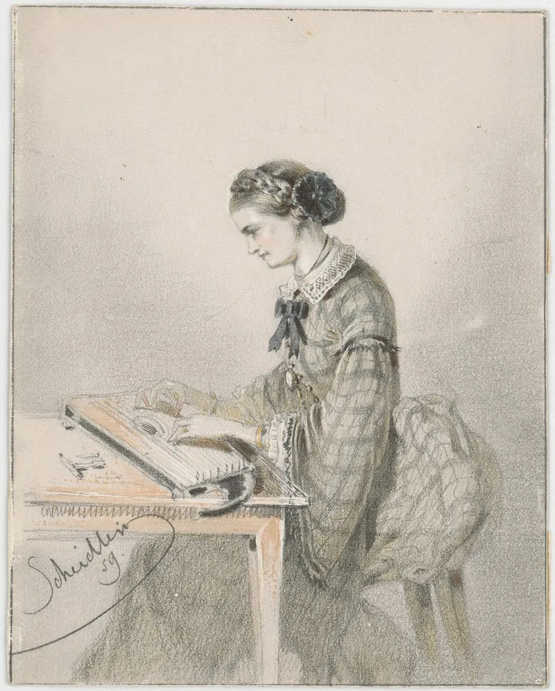 Doing Manual Work by Friedrich Carl von Scheidlin - Canvas Print