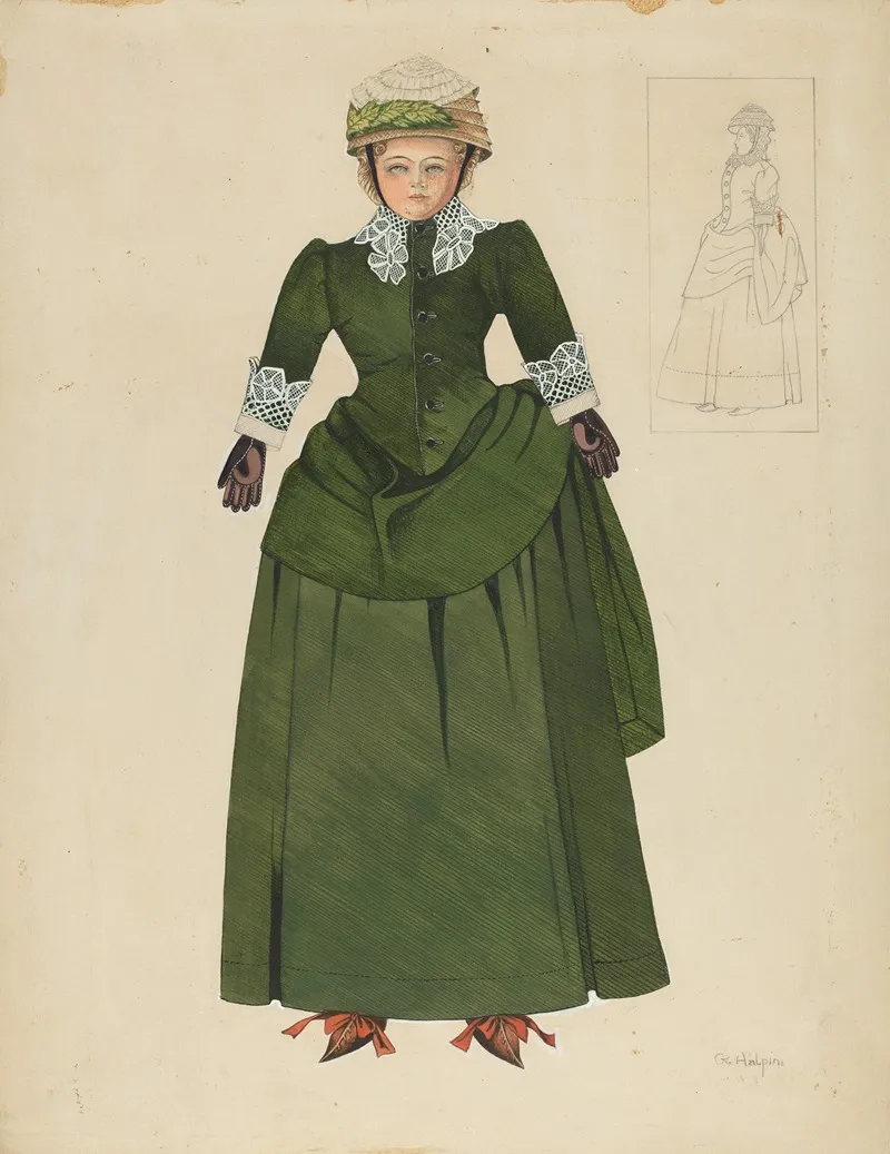 Doll 30 by Grace Halpin - Canvas Print