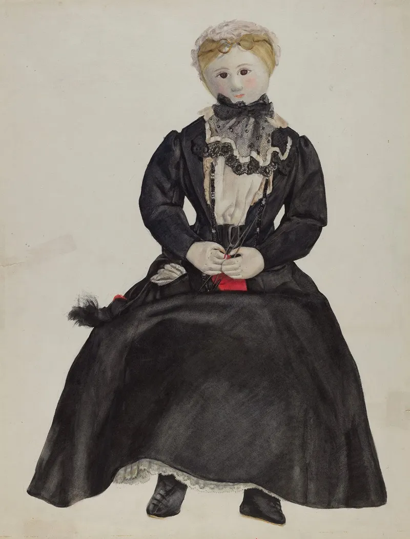 Doll 41 by Jane Iverson - Canvas Print