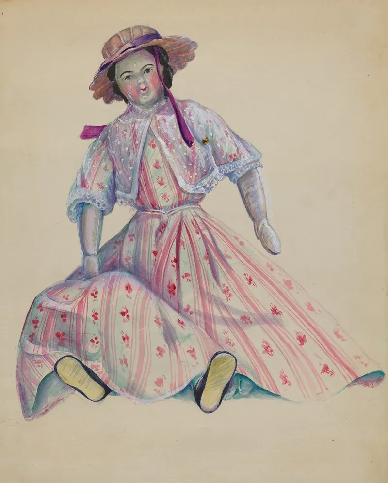 Doll 71 by Mina Lowry - Canvas Print