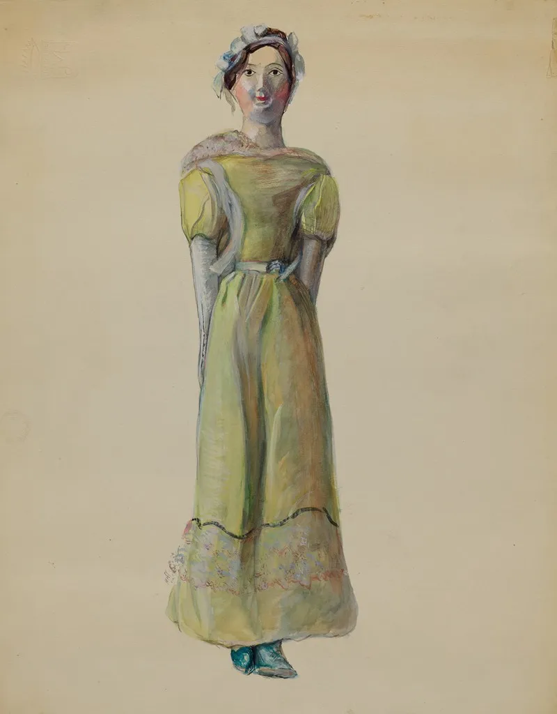 Doll 76 by Mina Lowry - Canvas Print