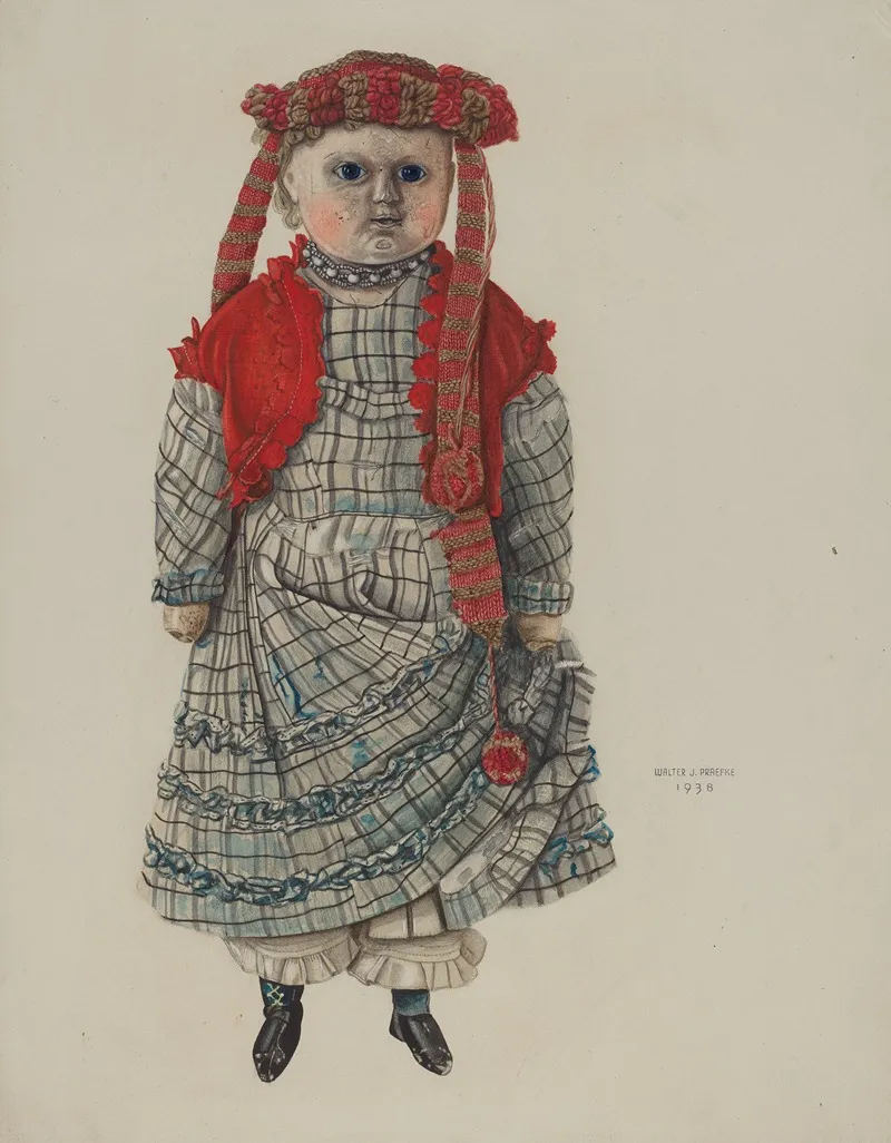 Doll 93 by Walter Praefke - Canvas Print