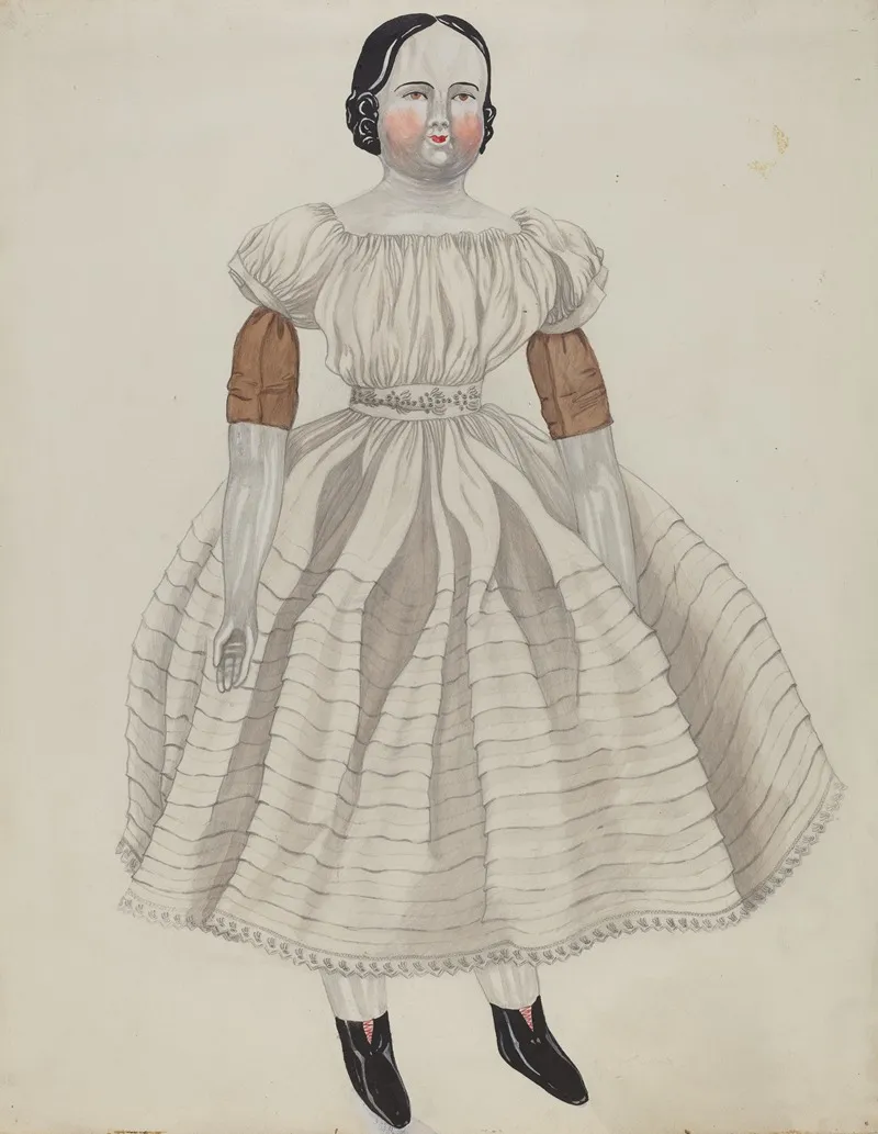 Doll Ann Blairs by Mary E. Humes - Canvas Print