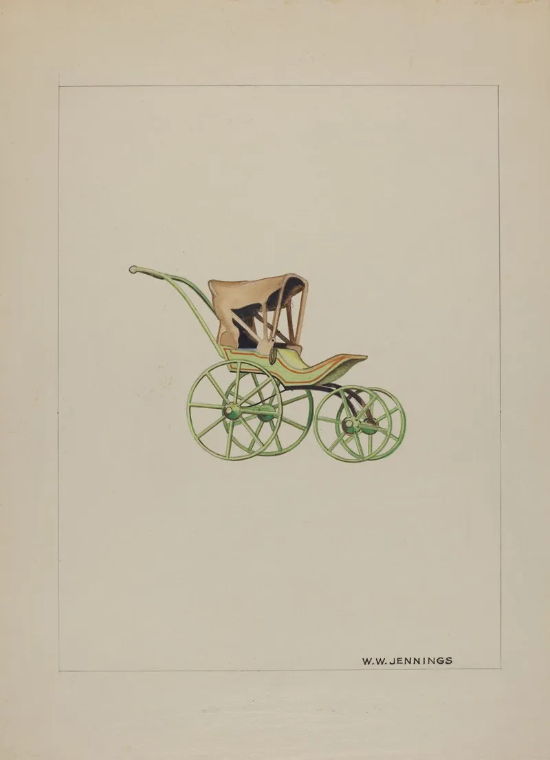 Doll Carriage 7 by Walter W. Jennings - Canvas Print