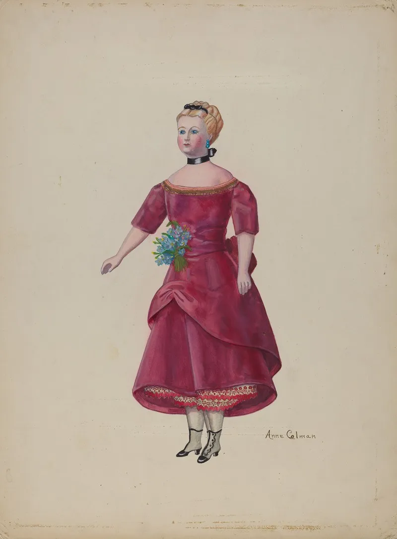 Doll Cornelia by Anne Colman - Canvas Print