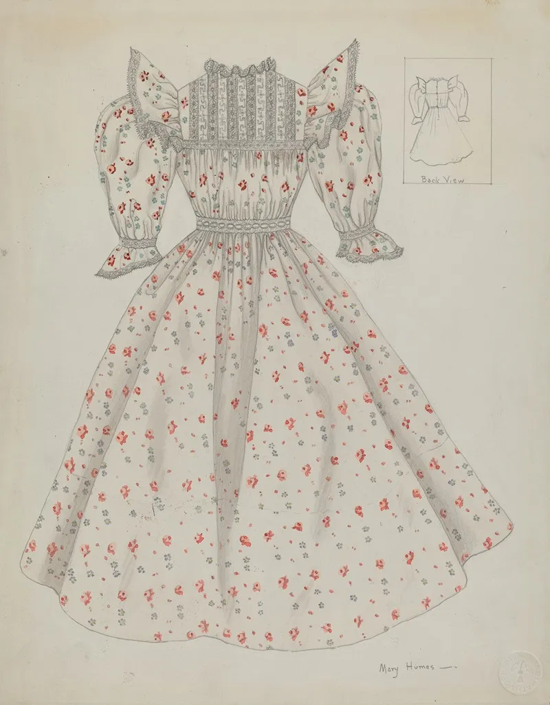 Doll Dress 2 by Mary E. Humes - Canvas Print