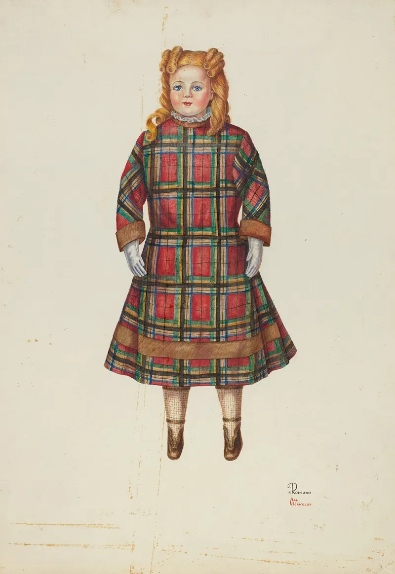 Doll Florence 2 by Josephine C. Romano - Canvas Print
