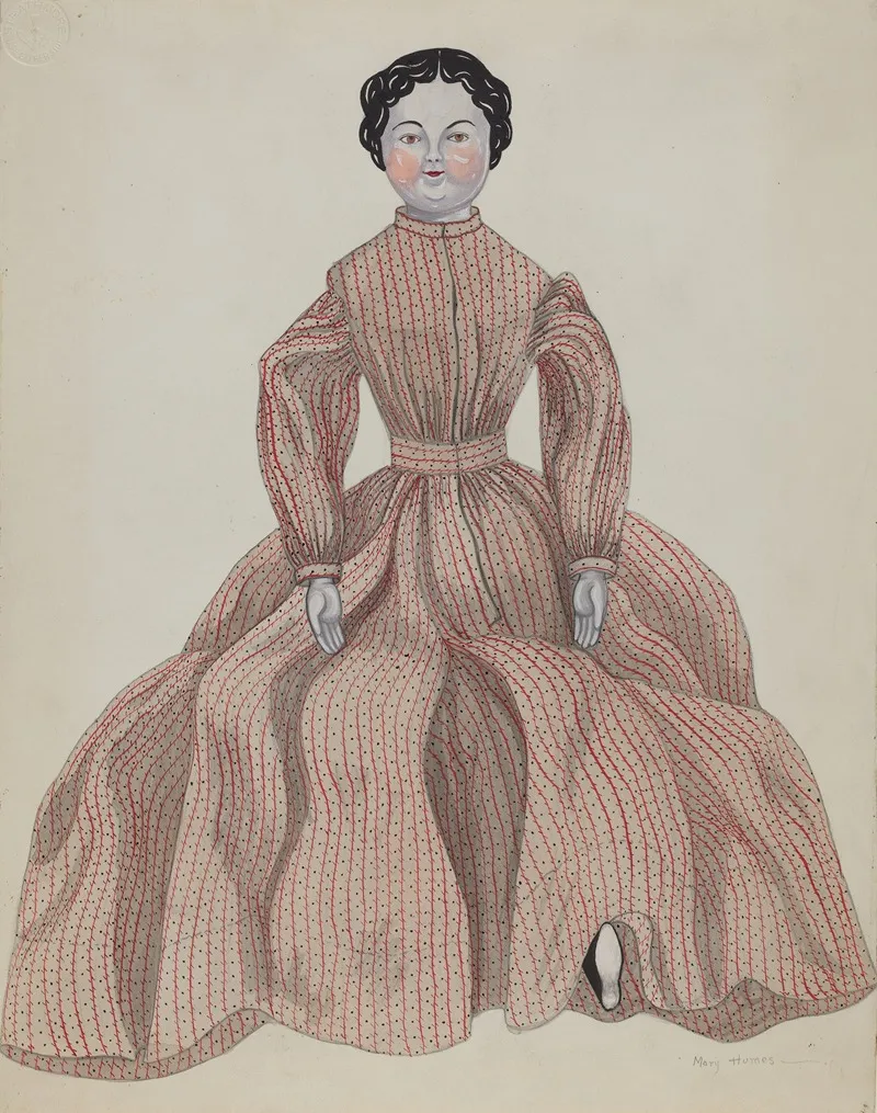 Doll Lulu by Mary E. Humes - Canvas Print