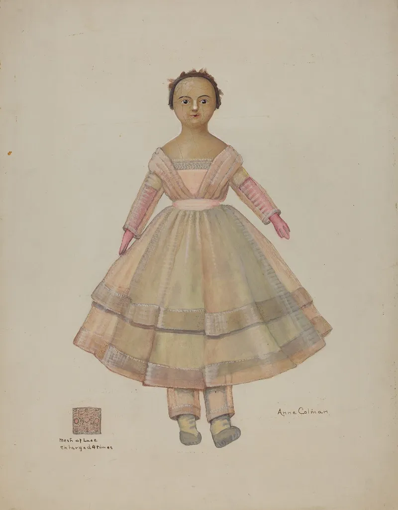 Doll Martha Ann by Anne Colman - Canvas Print