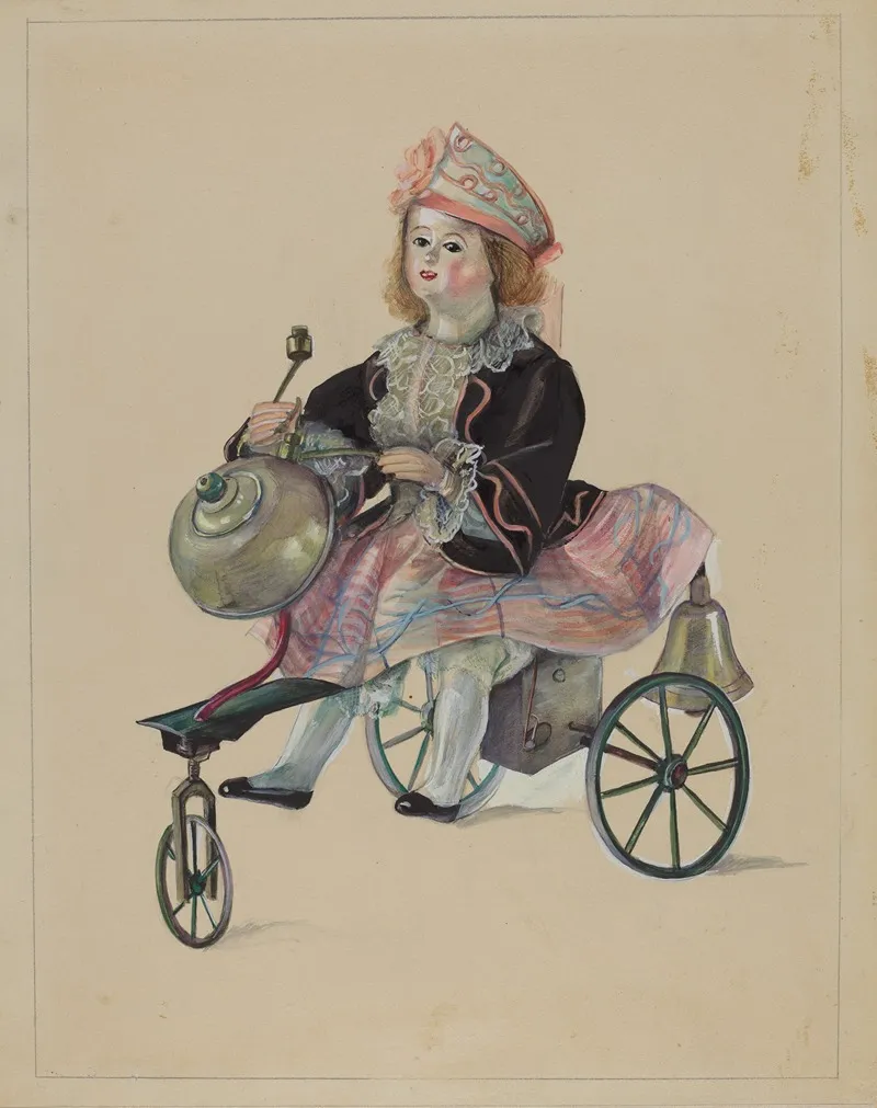 Doll On Velocipede