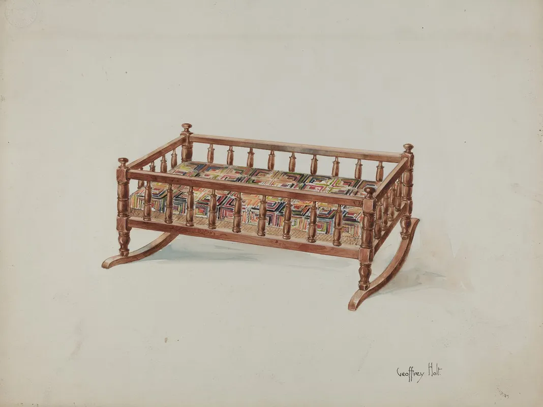 Dolls Cradle by Geoffrey Holt - Canvas Print