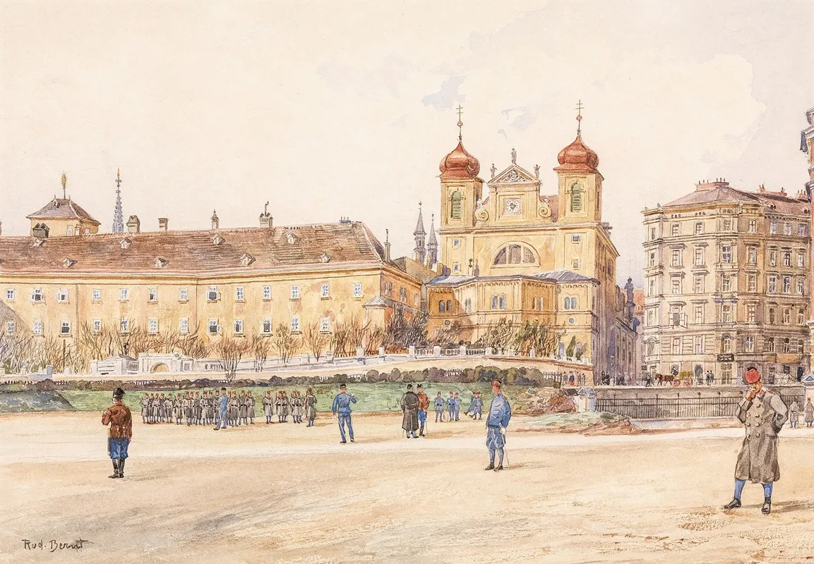 Dominikanerbastei Wien by Rudolf Bernt - Canvas Print