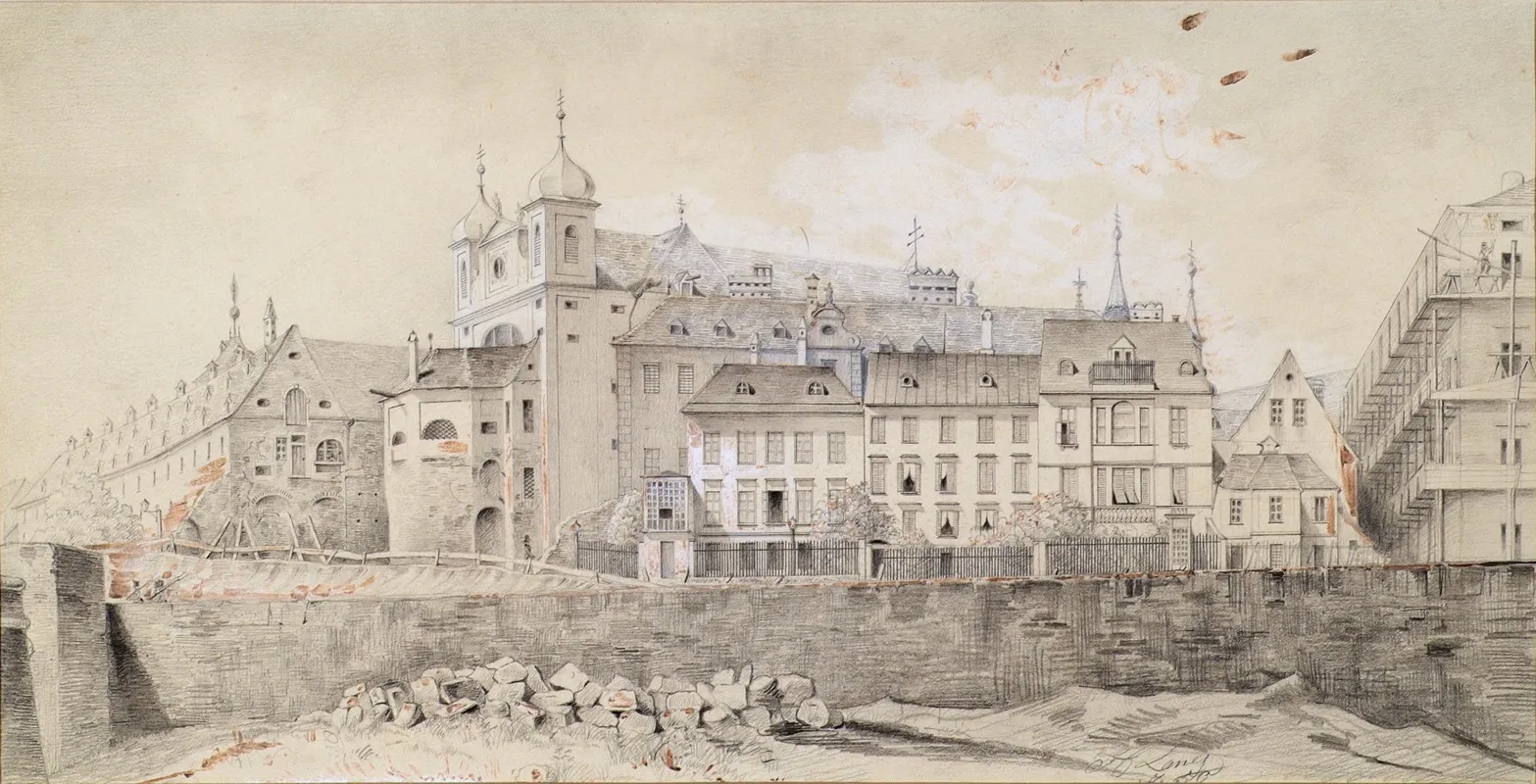 Dominikanerkirche Und Kloster In Wien by Heinrich Lang - Canvas Print
