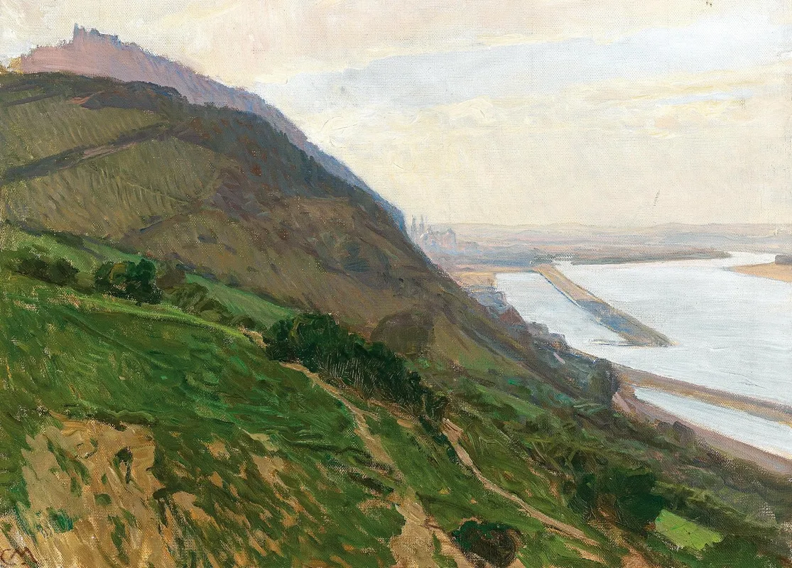 Donauansicht by Carl Moll - Canvas Print