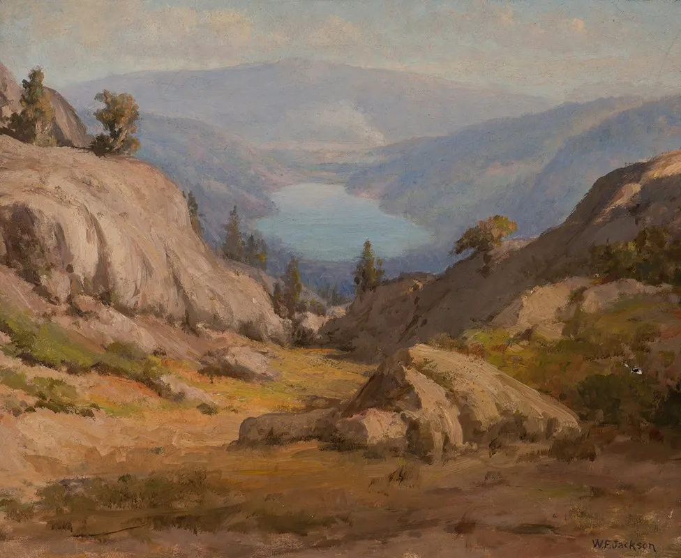 Donner Lake by William Franklin Jackson - Canvas Print