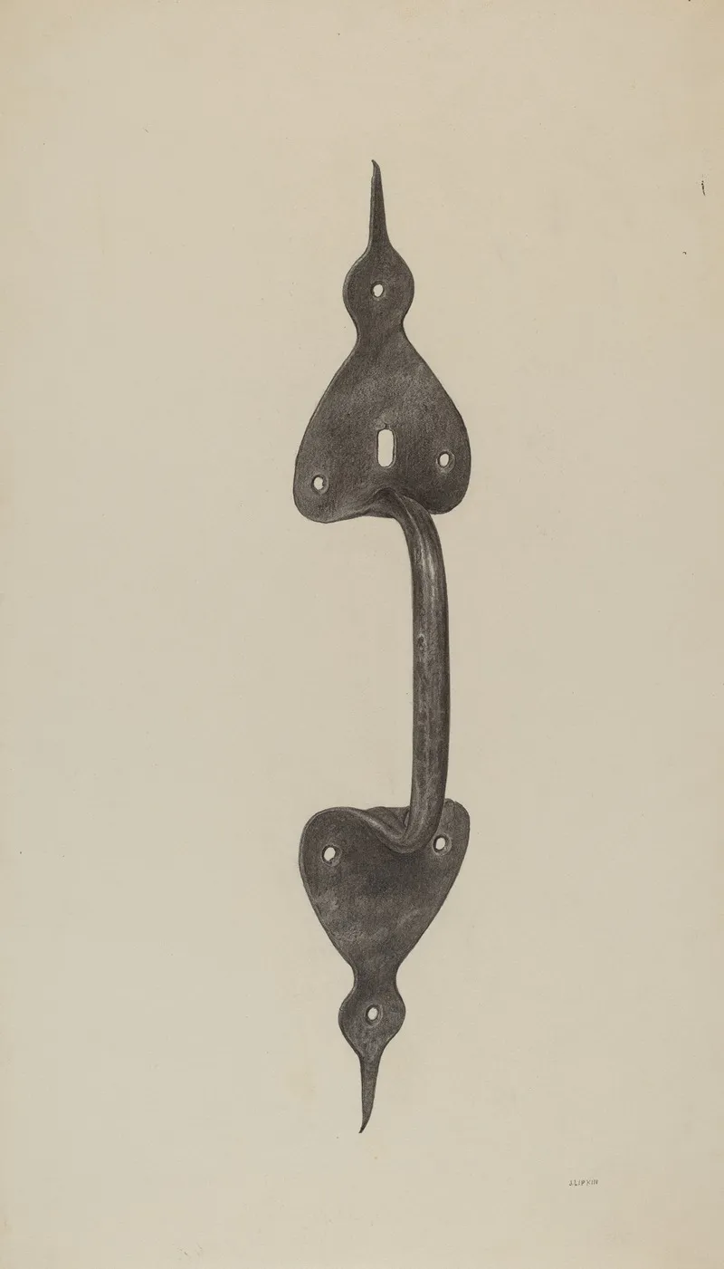 Door Handle 2 by Jacob Lipkin - Canvas Print