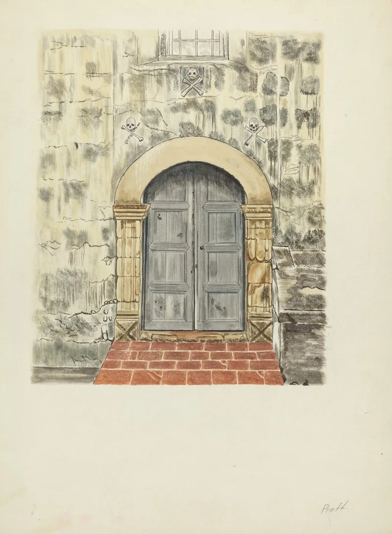 Doorway And Door by Albert Pratt - Canvas Print