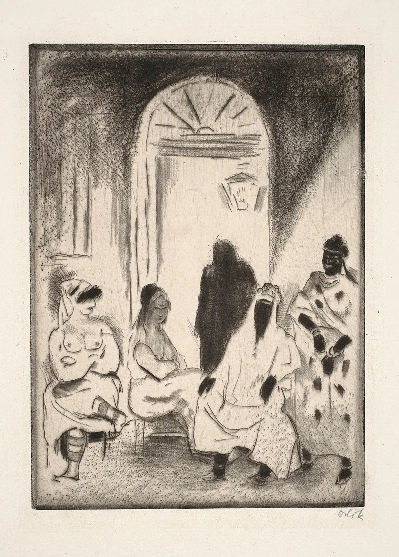 Doorway Cairo by Emil Orlik - Canvas Print