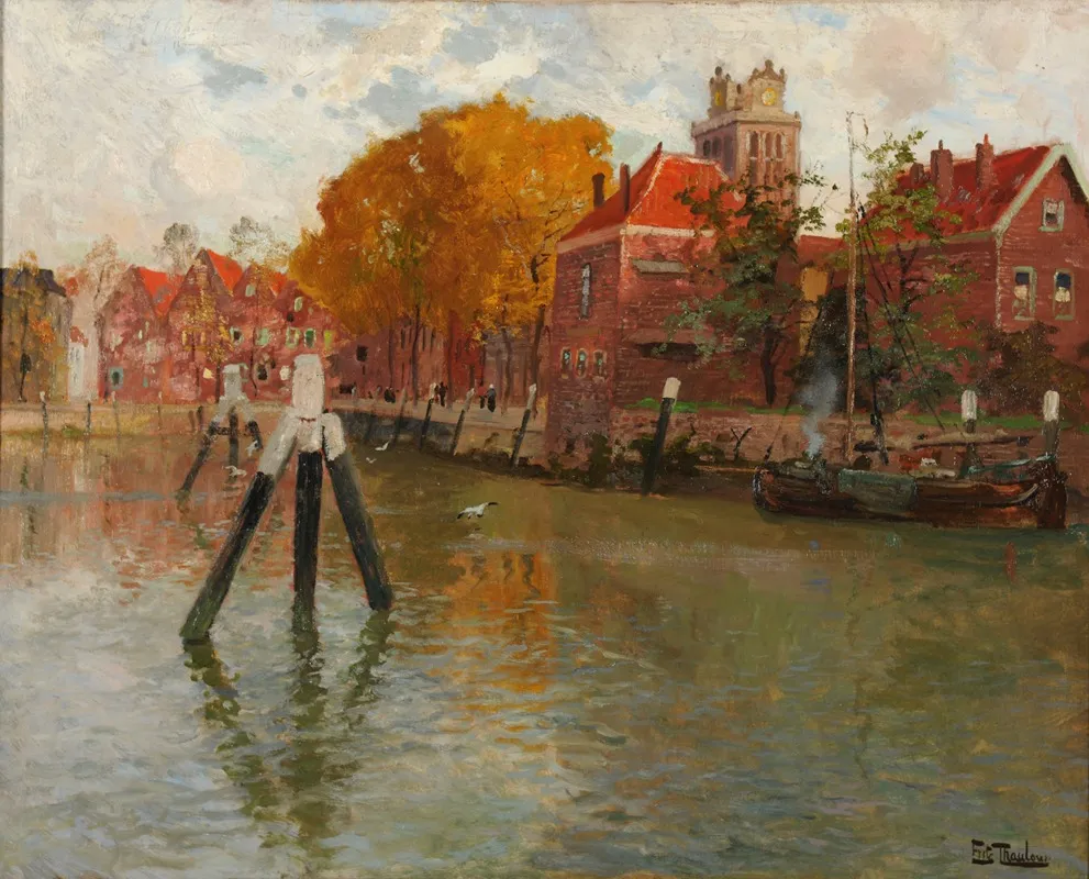 Dordrecht 6 by Frits Thaulow - Canvas Print