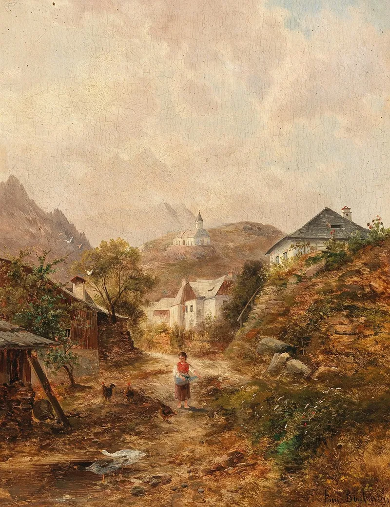 Dorf 4 by Emil Barbarini - Canvas Print